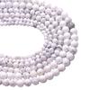 White Howlite Turquoise Stone Loose Beads Loose Beads for Jewelry Making Braclets DIY 4-12mm