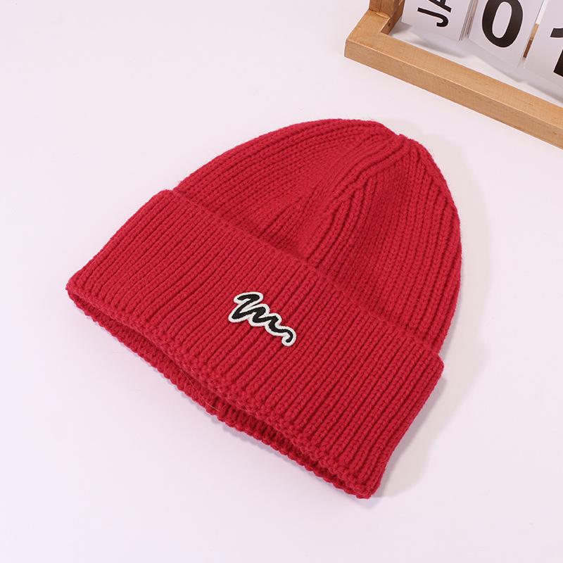 Autumn and Winter Wool Hats for Men and Women Korean Style Versatile Couples Cold Hats Simple Street Ear Protection Warm Knit Hat
