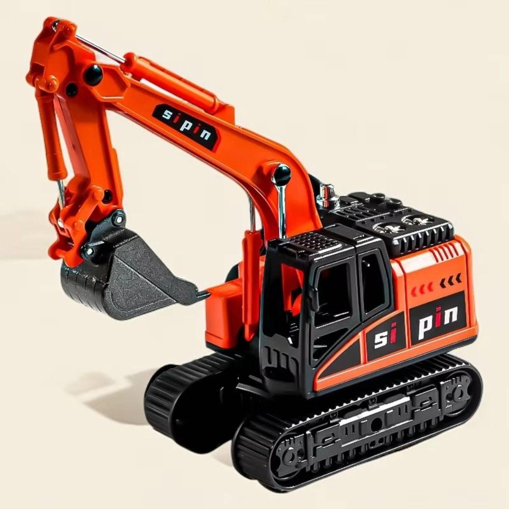 Simulation Excavator Model Toy Rotatable Forklift Car Model  Collection