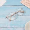 1/3PCS Metal Computer Anti Blue Light Glasses Clear Anti Radiation Replaceable Lens for Women Men