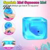 Cube Sensory Toy Glow-in-the-Dark Stress Toy, Relief Squeeze Luminous Ocean Animal Clear with Sea Inside Adults Toys