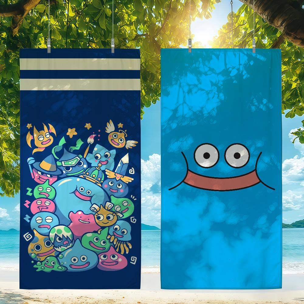 Cartoon Slime Dragon Quest Towel Quick Drying Beach Towels Are Suitable For Swimming Pools Camping Yoga And The Gym