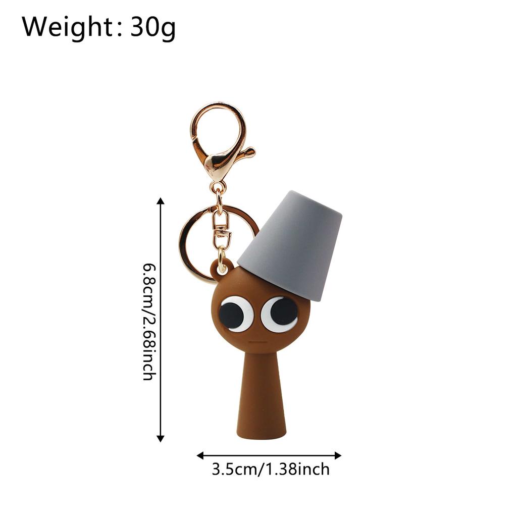 Cartoon Sprunki Keychain Cute Sprunki Oren Raddy Gray Brud Vineria For Men Women Car Bag Pendant Keyring Jewelry Fans Gifts