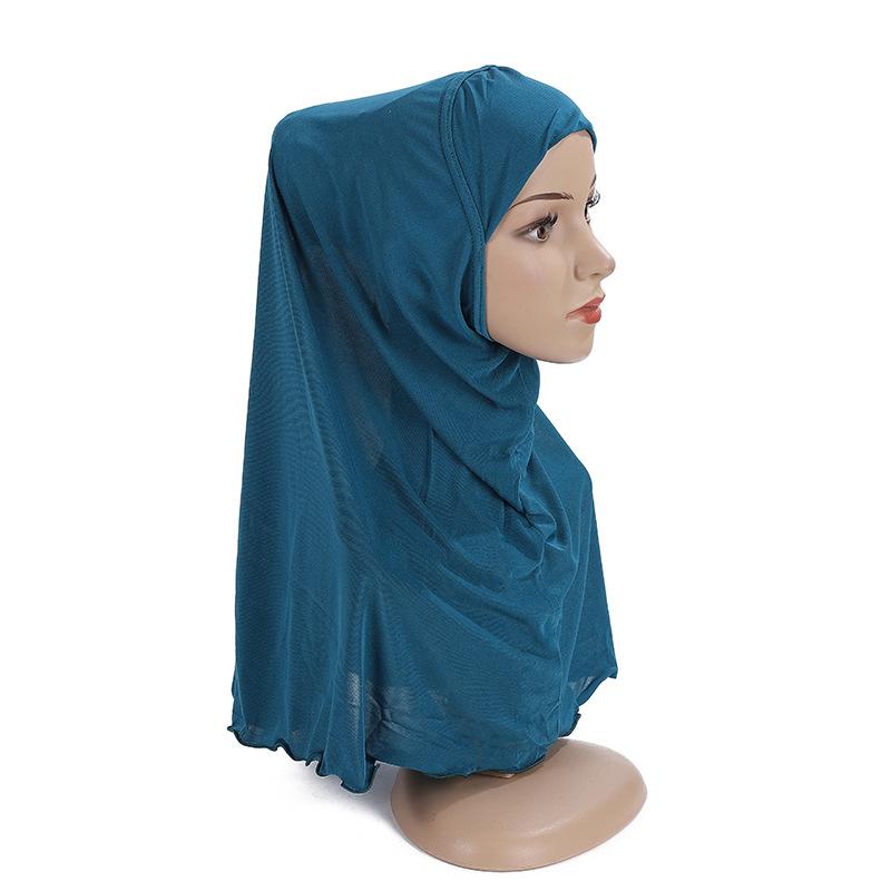Ramadan Hijabs Scarf for Kids Girl 7 To 12 Years Old Muslim Islamic Shawls Soft Stretch Headscarf Malaysia Girl Children Hijabs