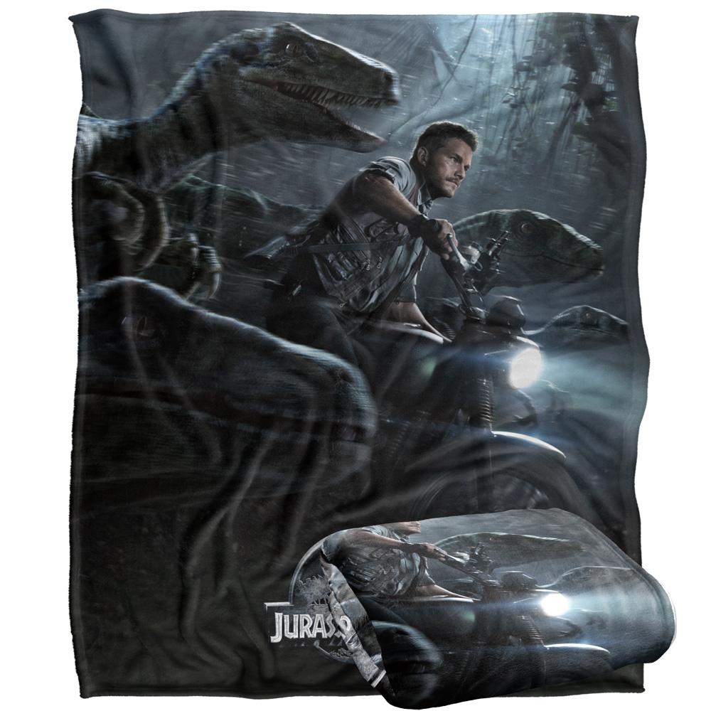 Jurassic World Raptor Blanket
