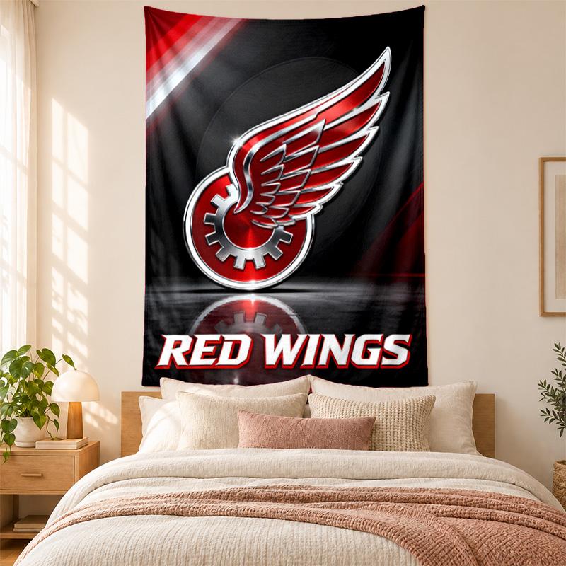 Detroit Red Wings Tapestry Highquality for Decorating Living Room Bedroom Dorm Walls Ideal As Bedroom Wallart Orholiday Gift
