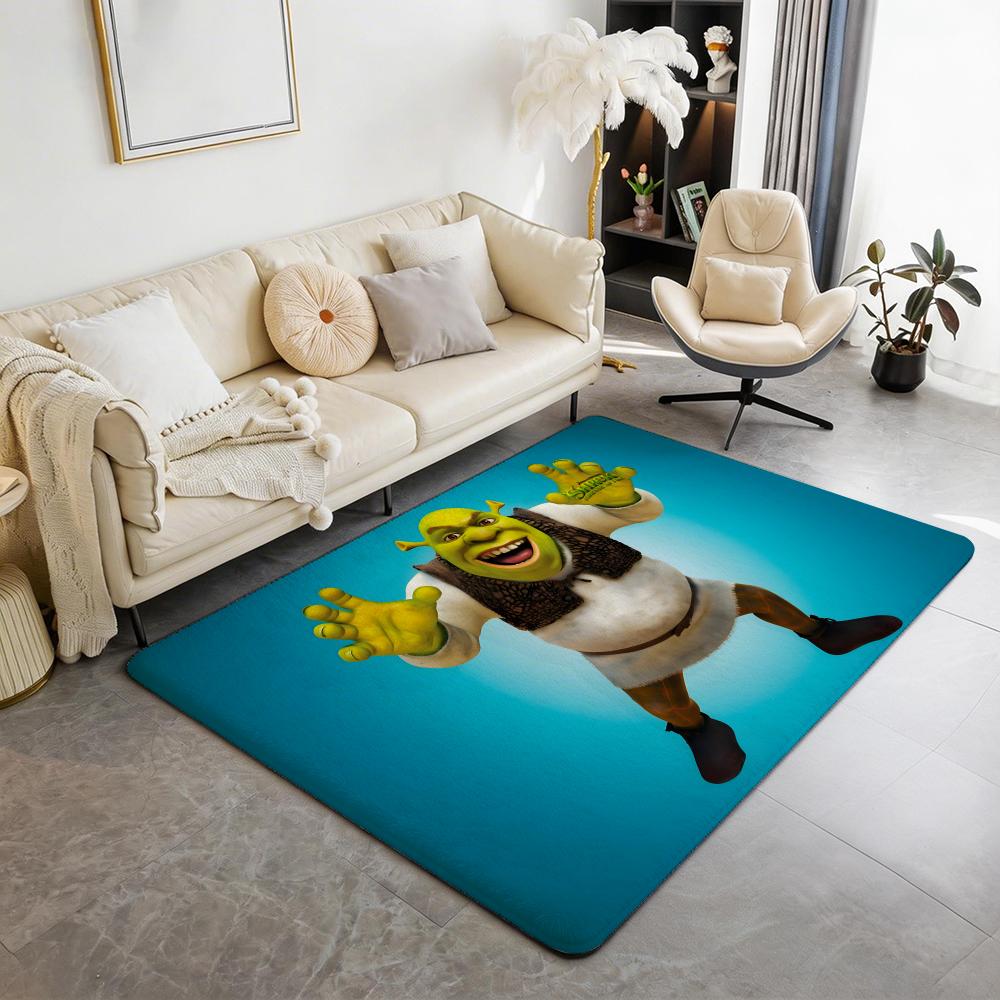 Cartoon S Shrek Floor Mat Eco Flannel Doormat Non Slip Odorless Indoor Floor Rug Soft Short Plush Home Mat