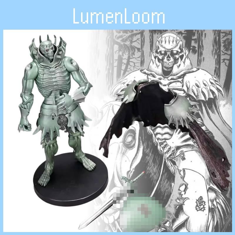Detailed Pvc Skeleton Knight Figurine In Striking Silver And Green For Anime Lovers