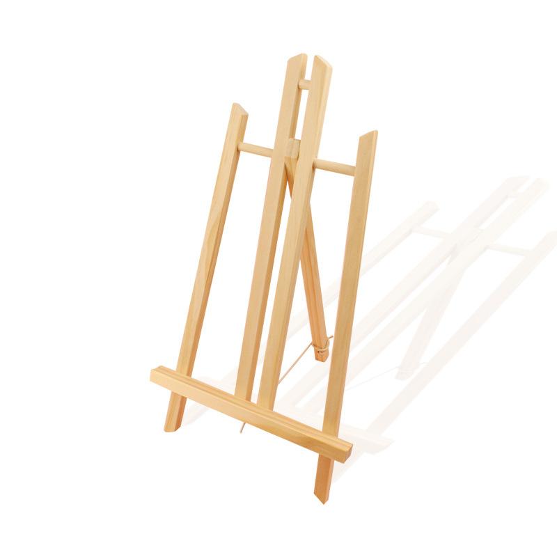 Oil Painting Stand Flat Stand Wooden Tripod Trapezoidal Easel Art Painting Display Stand Folding Sketch Small Easel for Children