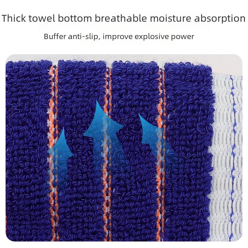 Męskie skarpety koszykarskie high-top - pochłaniające pot, oddychające, z tkaniny frotte, długie, profesjonalne skarpety sportowe