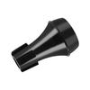 Trumpet Mute ABS Plastic Practice Mute Reduces Volume Soft Sponge Trumpet Mute Silencer for Beginners Daily Practice Performance Black
