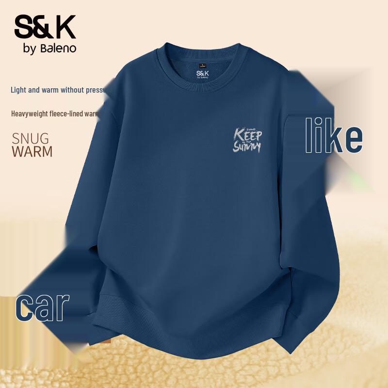 Baleno Men's S&K Series Fleece Round Neck Sweatshirt