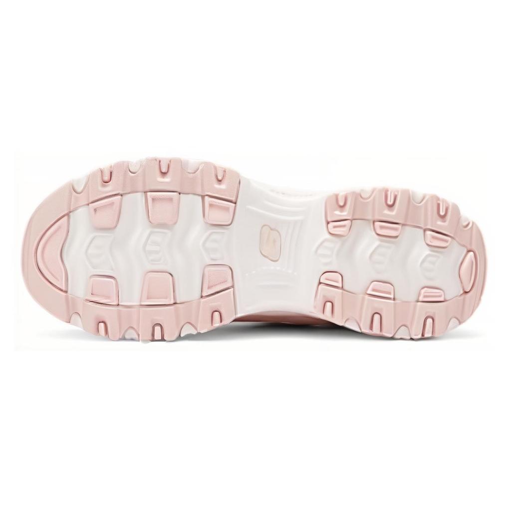 Skechers DLites 1.0 Pelle Sintetica Comode Versatili Resistenti Equilibrio Scarpe Casual Basse Donna sneaker Rosa 150038-ROS