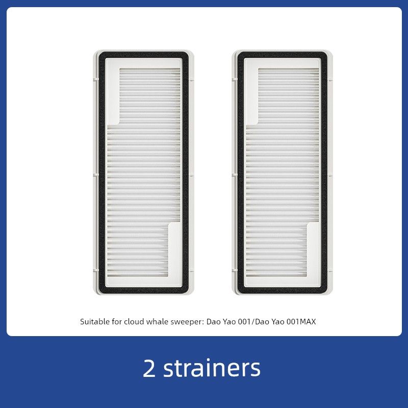 

Applicable to Yunjing Xiaoyao 001 Sweeping Robot Accessories Consumables Side Brush Max Dust Collection Bag Mop Cloth Filter Screen Rolling Brush [Xiaoyao 001/Xiaoyao 001 Max] 2 Filters