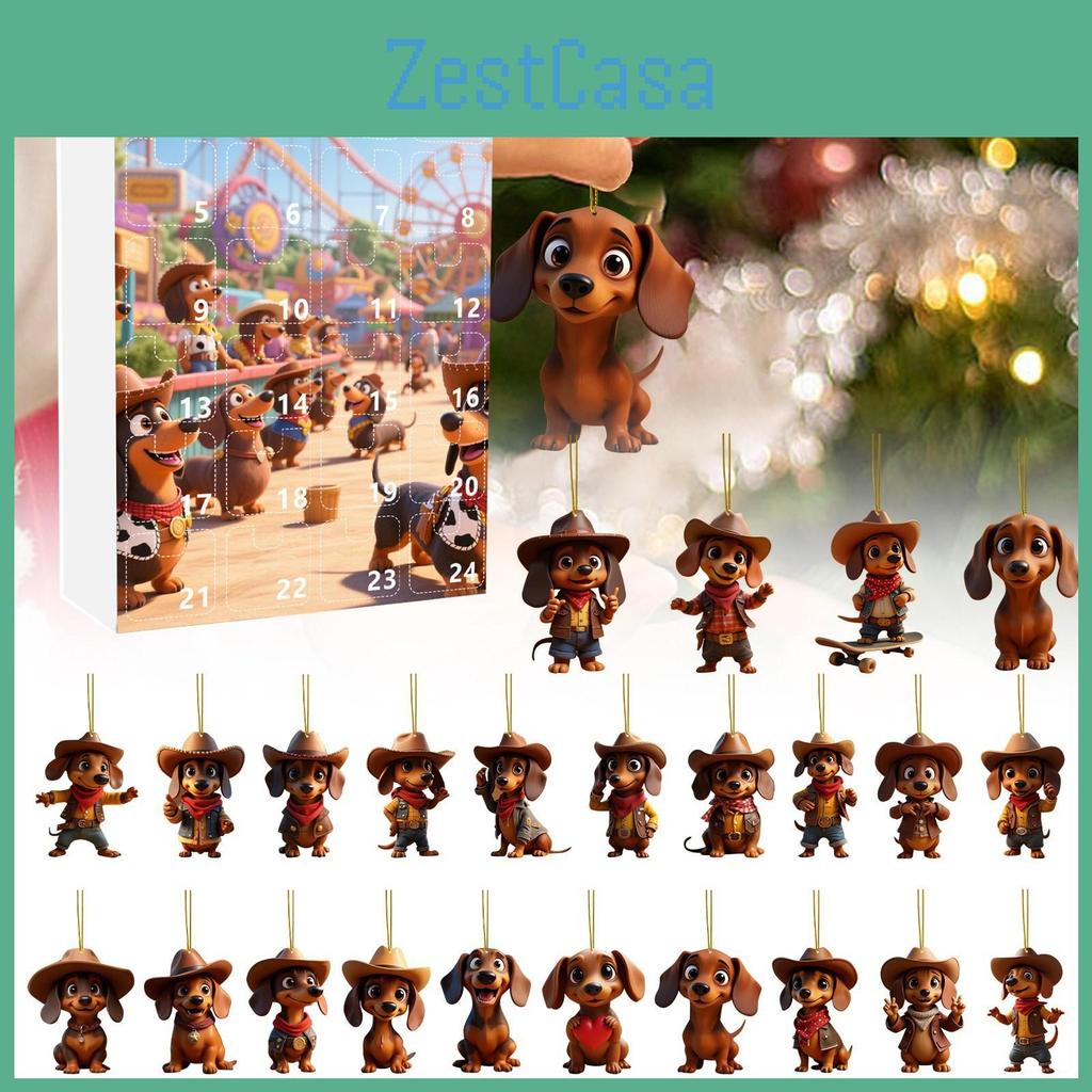 Christmas Dachshund Blind Box Decor With Acrylic Material For Holiday Tree Ornaments And Gift Giving