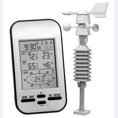 Professionelle drahtlose Wetterstation, Anemometer, Windgeschwindigkeits-Richtungssensor, digitales Wind-Chill-Temperatur- und Luftfeuchtigkeitsmessgerät