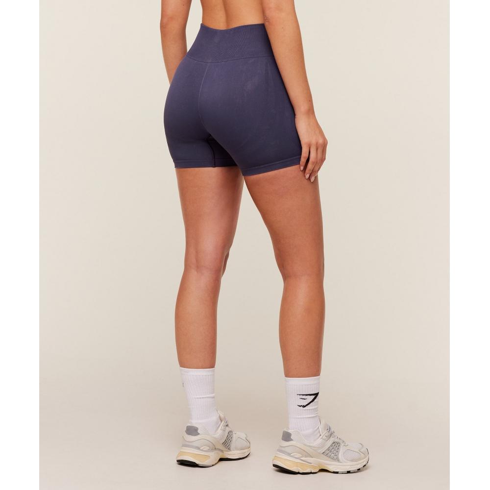 Gymshark Everyday Seamless Washed Shorts 2.0 Gs Midnight Purple Wash B6b8w Pcl1