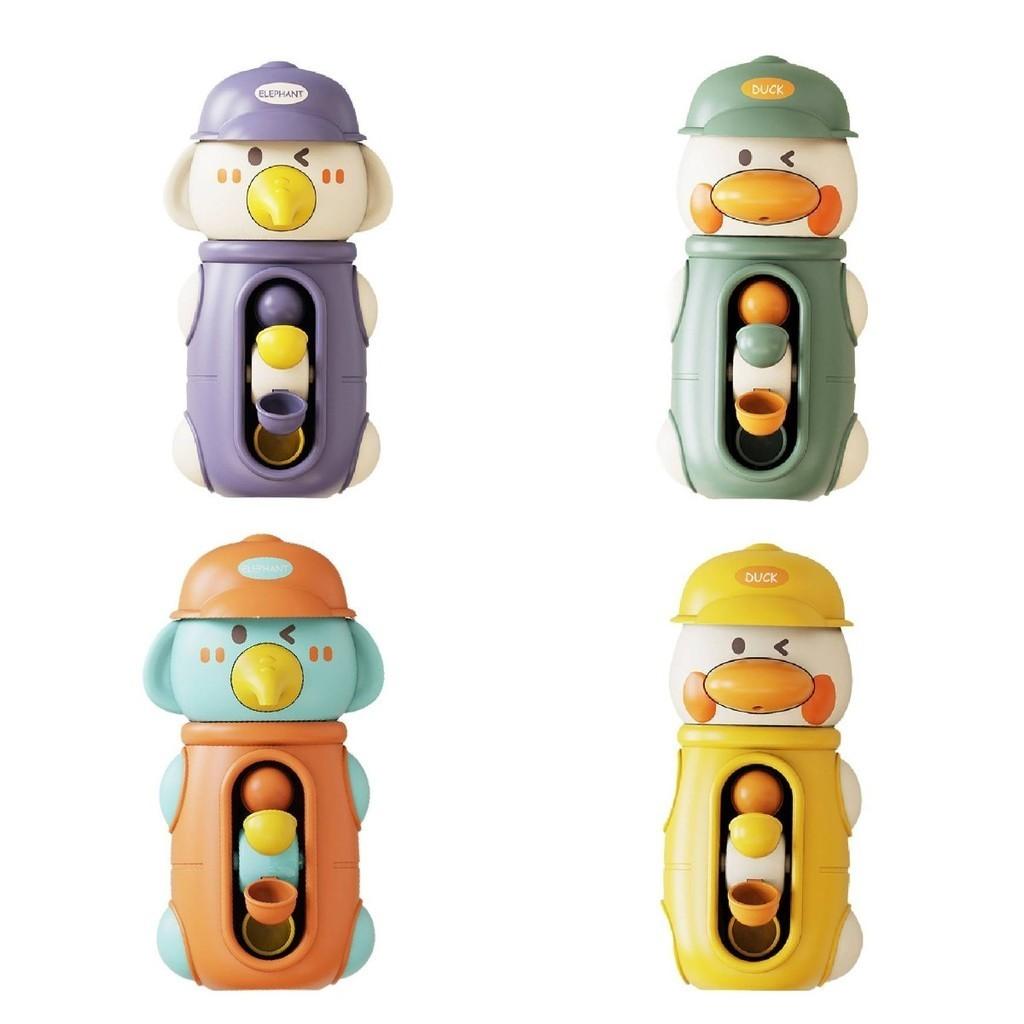 Adorable Plastic Baby Shower Toy Yellow Duck Floating Water Spray Egg Bath Play