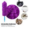 Washable Anti Static Soft Microfiber Clean Duster Home Furniture Car Cleaning Tool(purple)