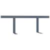 Backrest for Pallet Sofa Light Gray 110 Cm Iron