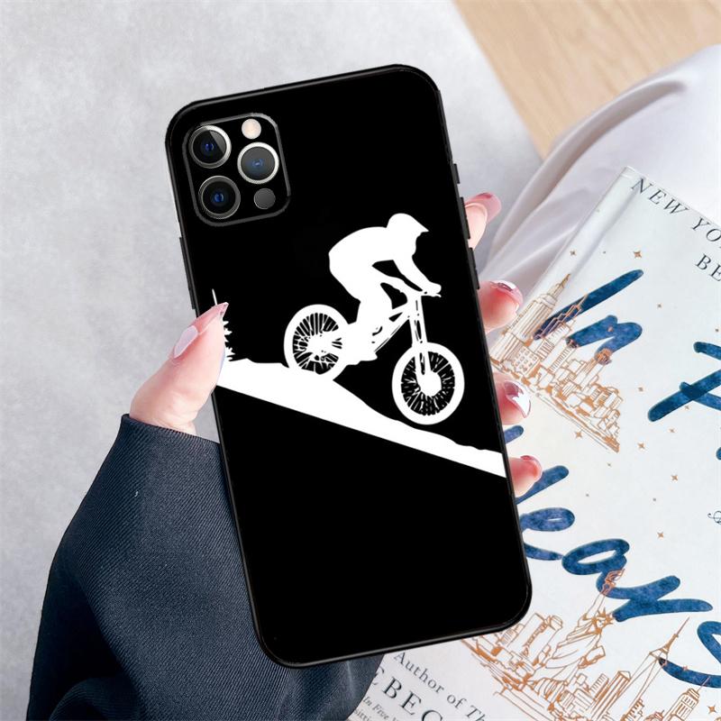 Mountain Bike Cycling  Cool Phone Case For iPhone 14 15 16 Pro Max 12 13 Mini 11 Pro Max XR 15 16 Plus 16e Cover Coque