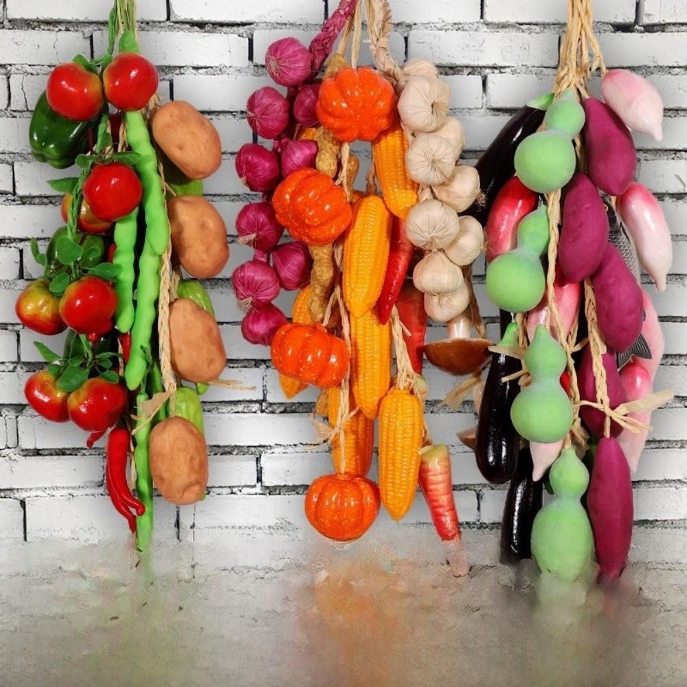Foam Simulation Fruit Vegetable String Fake Vegetable Wedding Photography Props DIY Decoration