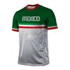 3D Printed Mexican Flag and Emblem Pattern T-shirt Summer Fashion Casual Short Sleeve Top Personalized Trendy O-neck Street Wear
