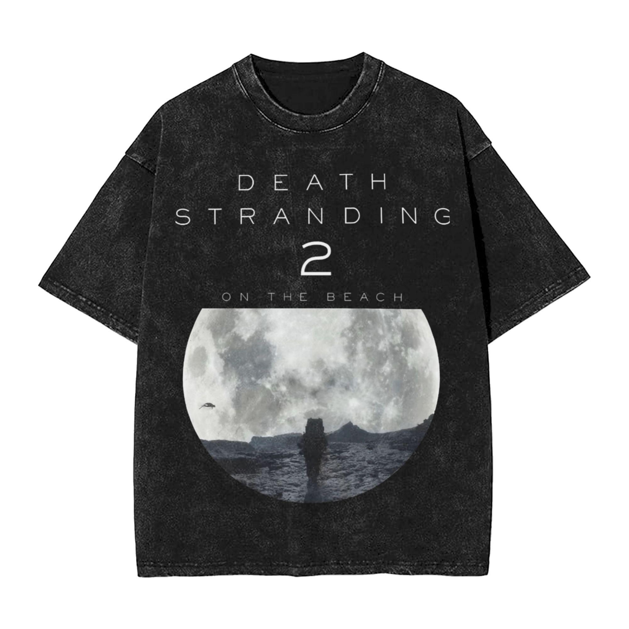 

Death Stranding 2 On the Beach Відеогра Футболка Вінтажний Стиль Для Унісекс Жінок 100% Бавовна Футболки Футболка Одяг M