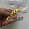 3D Metalowe Litery AWD Logo Emblemat Bagażnika Samochodu Odznaka Błotnika Naklejka Akcesoria