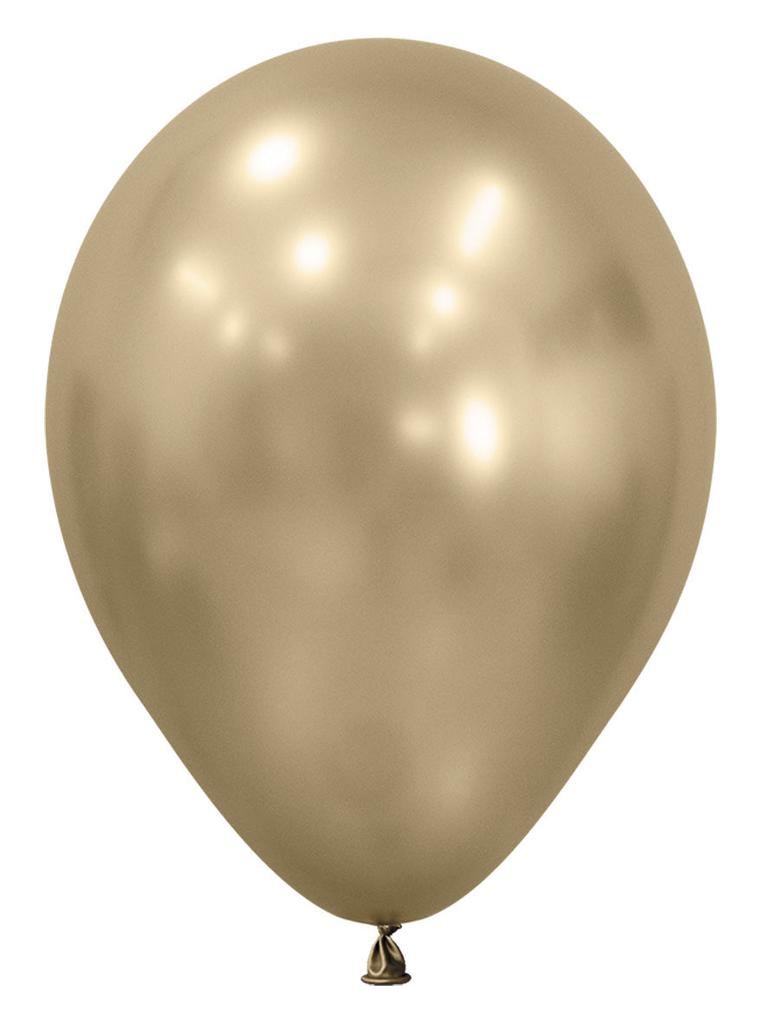 Latexballons Sempertex, Seidiges Goldstaub, 30cm, 50Stk.