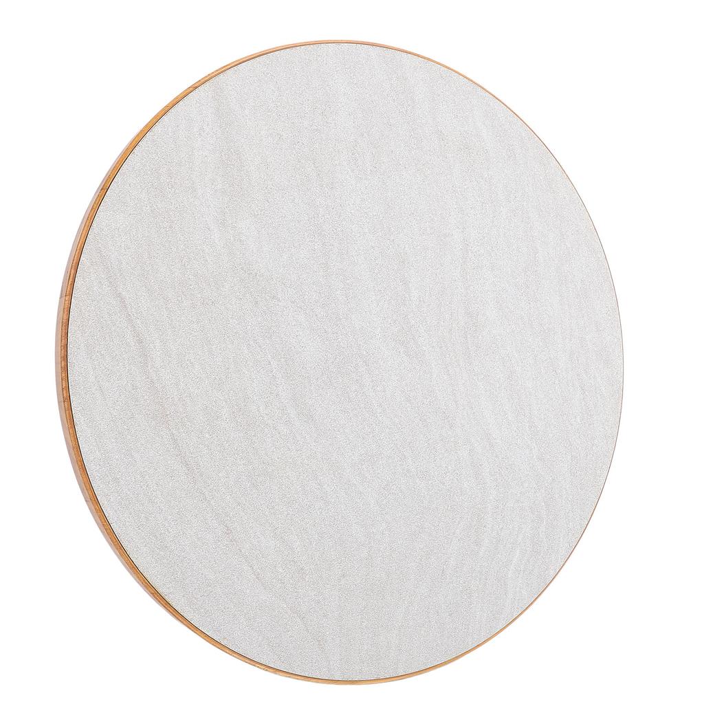 17.7in RV Round Table Top Solid Wood Anti Slip with Mounting Screws Dinning Tabletop for Boats Yachts Deck