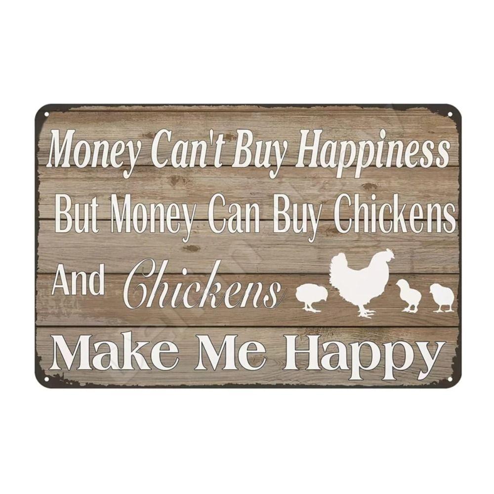 Vintage Chicken Coop Funny Sign, Farm Fresh Eggs Rustic Decor Plaque
