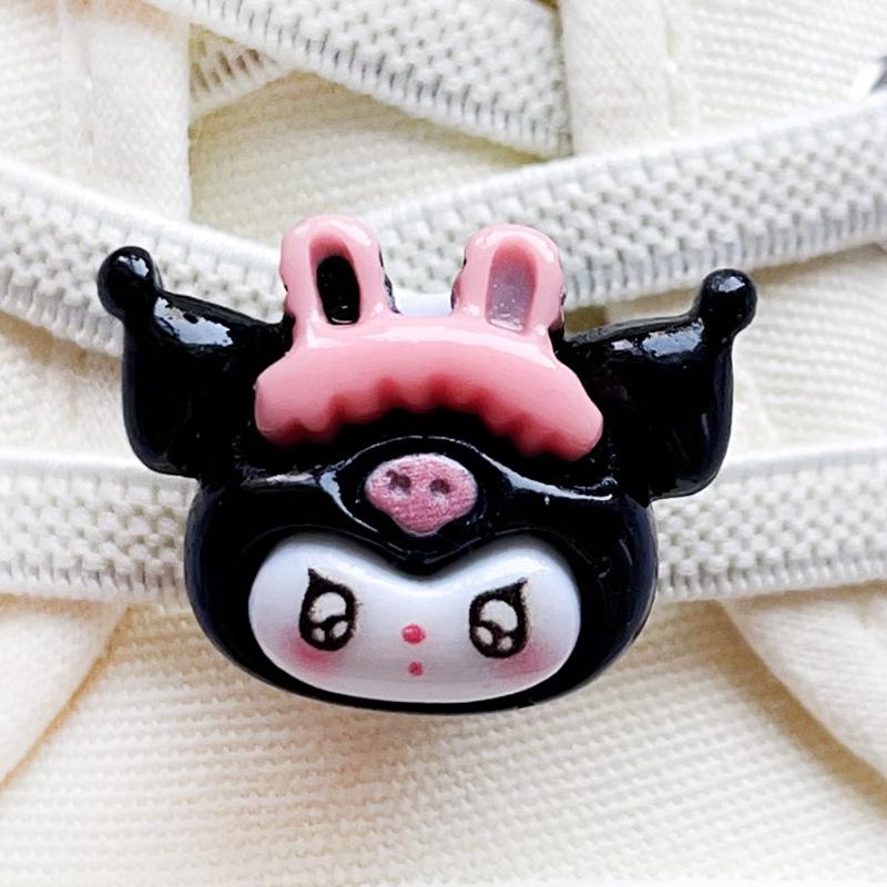 Kuromi Cartoon Shoe Buckle Accessory for AF1 Kids  Shoelaces - DIY Decoration.