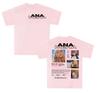Sängerin ANA UnisexA Tour 2025 neues Album T-Shirt Unisex Damen 100% Baumwolle Oversized T-Shirts Retro Ästhetik Mode T-Shirt Streetwear