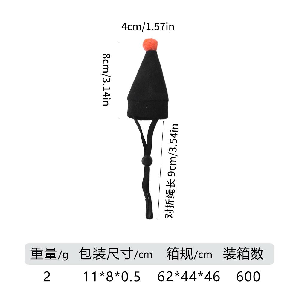 Pet mini Halloween hat elastic hat with small scarf set Halloween pet toy doll decoration supplies