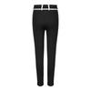 Pantaloni da equitazione antiscivolo a seduta intera per bambine e ragazze, con finiture a contrasto, leggings equestri con tasche e passante per cintura per allenamento e competizione