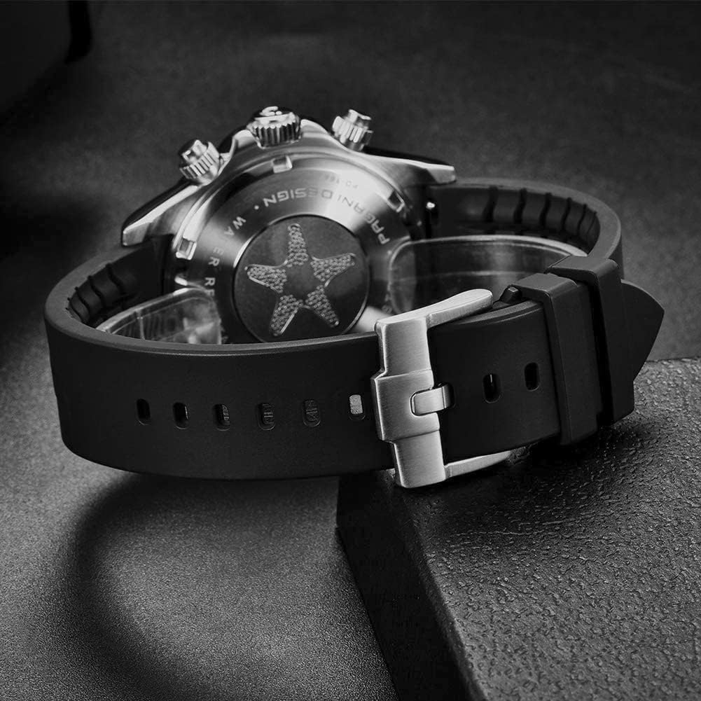 Pagani Design Relógio japonês SEIKO movimento de quartzo Daytona cronógrafo com caixa à prova d'água moldura de cerâmica relógio de trabalho empresarial aço inoxidável