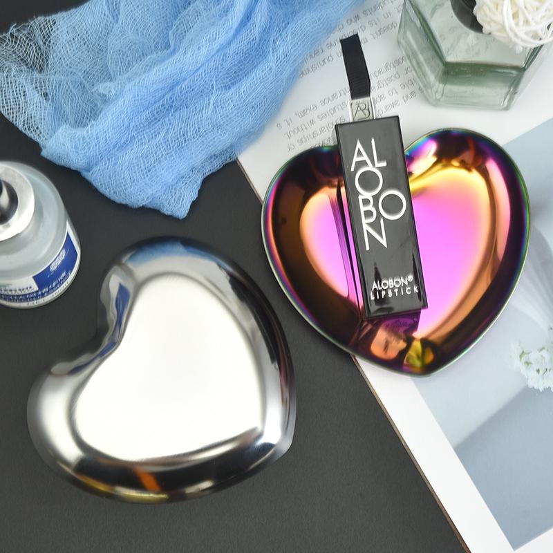 Heart-Shaped Women's Perfume & Jewelry Stainless Steel Tray