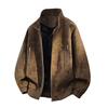 Men's Color Block Lapel Jacket - Spring/Autumn Light Luxury, Multi-Pocket Workwear