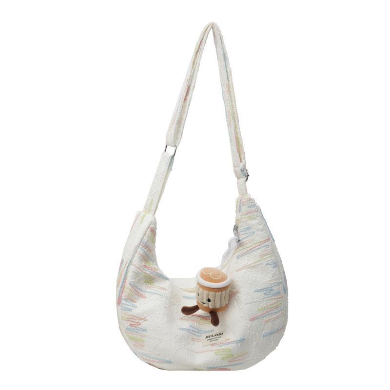 Casual Versatile Niche Bag Women's 2025 New Summer Messenger Bag Nylon Cloth Shoulder Dumpling Bag