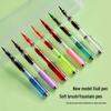 Portable Colored Calligraphy Brush Pen with Piston Fill – Soft, Refillable, Ideal for Script and Scripture Copying