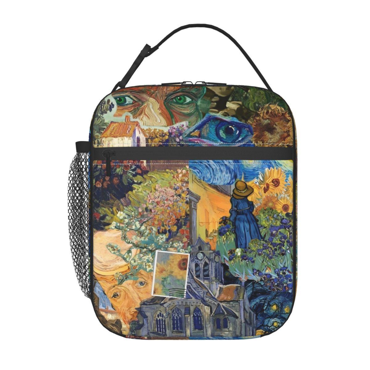 Insulated Lunch Boxes Vincent Van Gogh Classic Oil Painting Merch Food Box New Arrival Cooler Thermal Bento Box For School One Size
