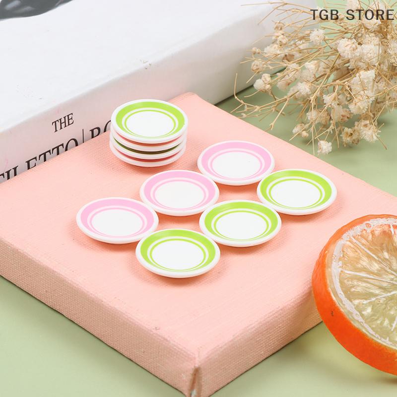 1 Set Resin Durable Mini Food Dishes Tableware Miniature Doll House Accessories