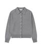 Siyazu Sikn2183 Color Block Collar Knit Cardigan_Melange Gray