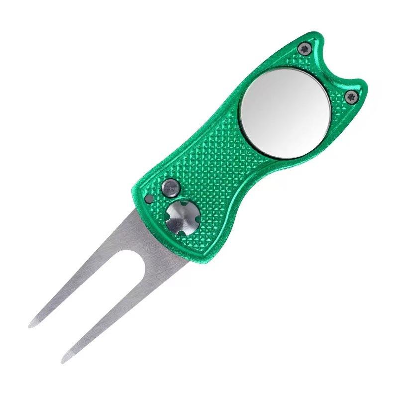 Golf Divot Tool Portable Design with Ball Marker Ideal for Outdoor Golfing