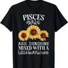 Sunflower Sunshine Pisces Funny Zodiac Sign Girls T Shirt