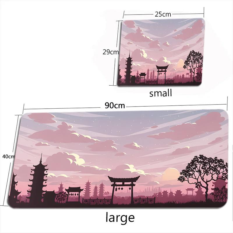 Mouse Pad Sakura Moon Nou HD Mare pentru Computer Birou Joc Masă Covorașe XXL Cauciuc Anti-alunecare Tastatură Gaming Mousepad-uri Paduri Lungi pentru Birou