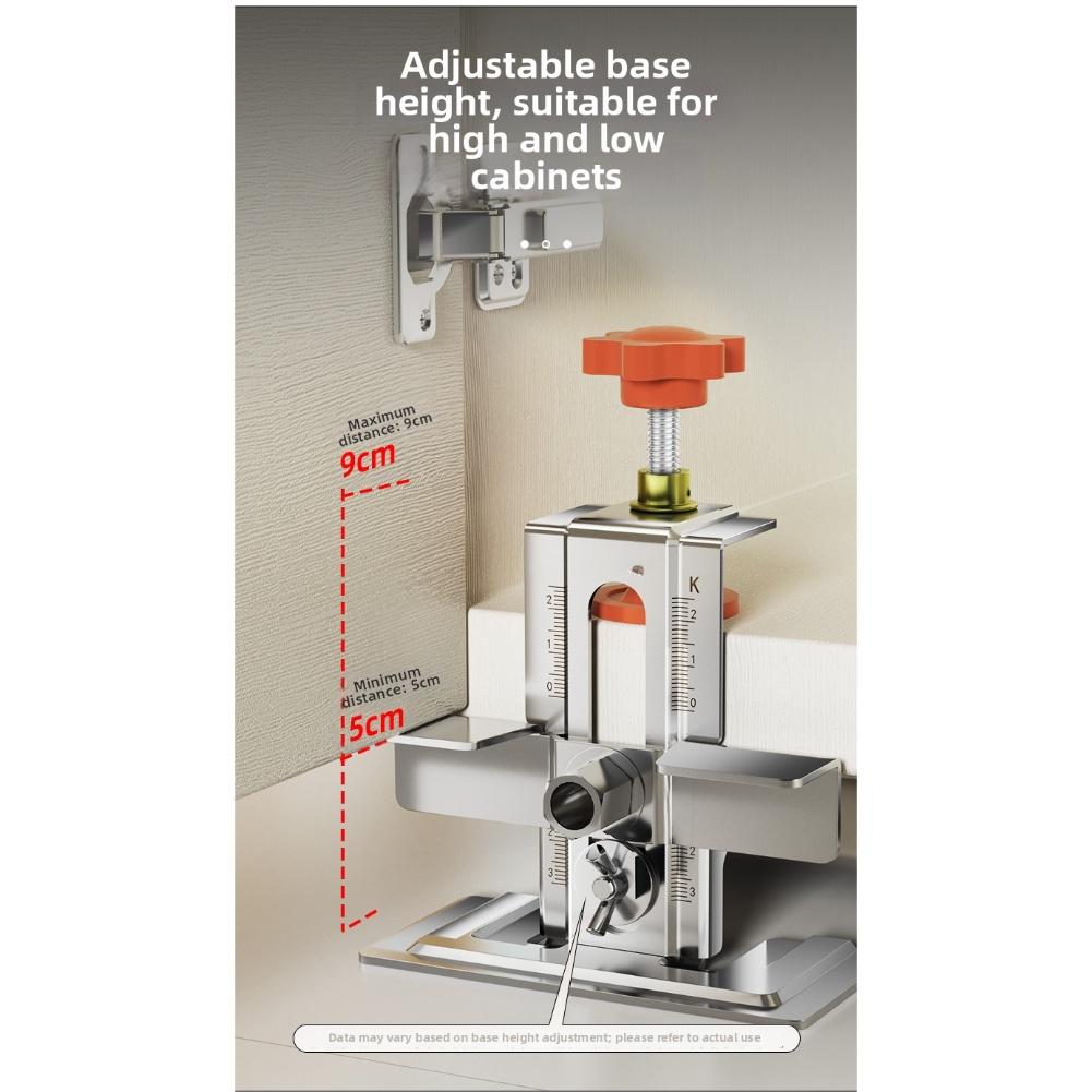 Stainless Steel Door Alignment Jig Kitchen Cabinet Installation No-nail Installation Supports Low-height Doors