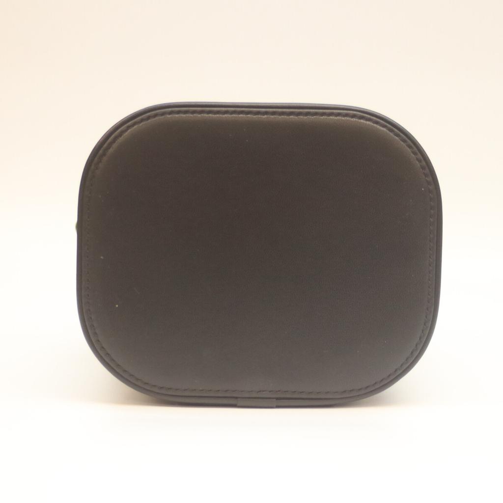 Chanel No. 28 AS0323 Black Lamb GHardware Top Handle 2-Way Vanity Shoulder Bag blackUsed