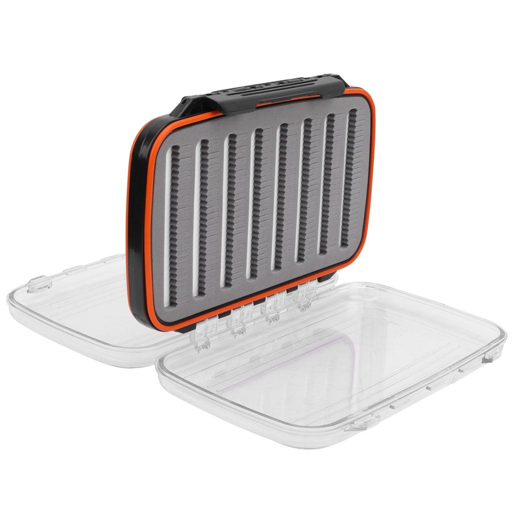 Wasserdichte doppelseitige Köderbox für Fliegenköder, Aufbewahrung, Angelzubehör